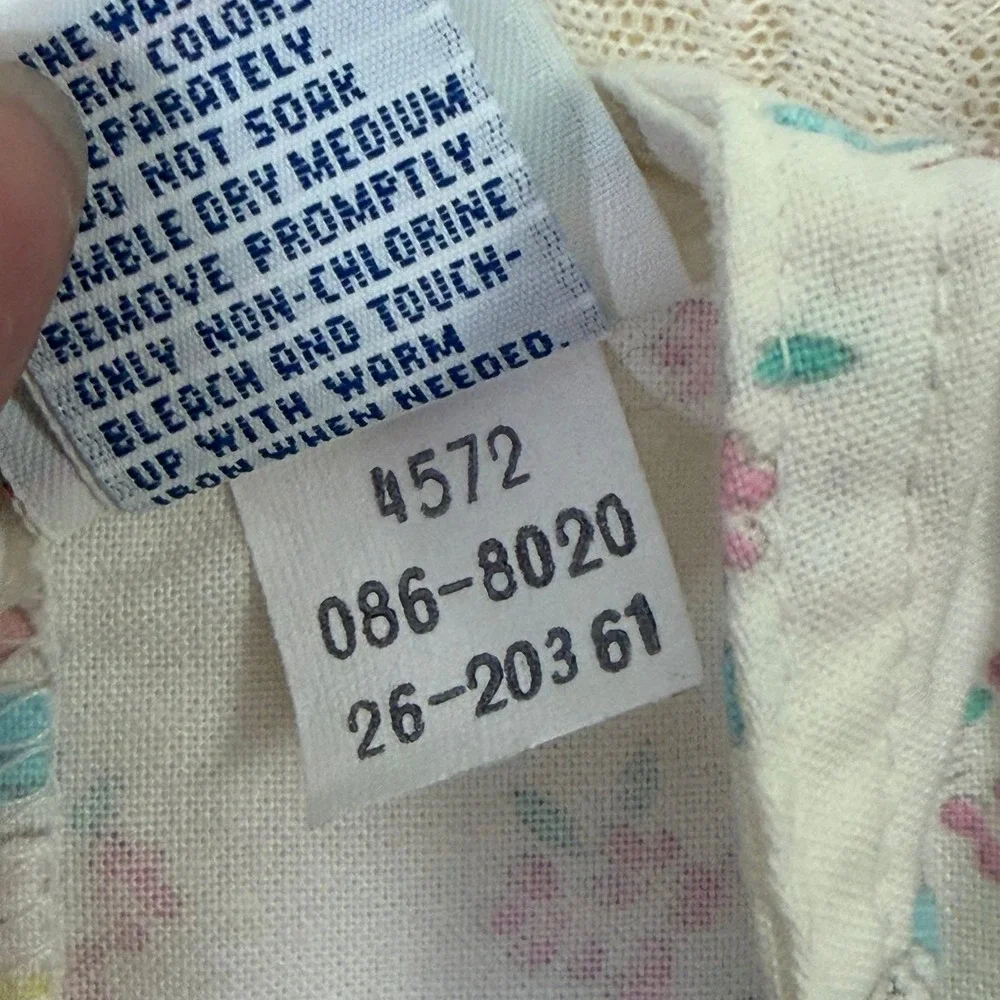 Vintage OshKosh Baby‎ Girl Romper 3-6 Months USA Made Floral Lace Bubble